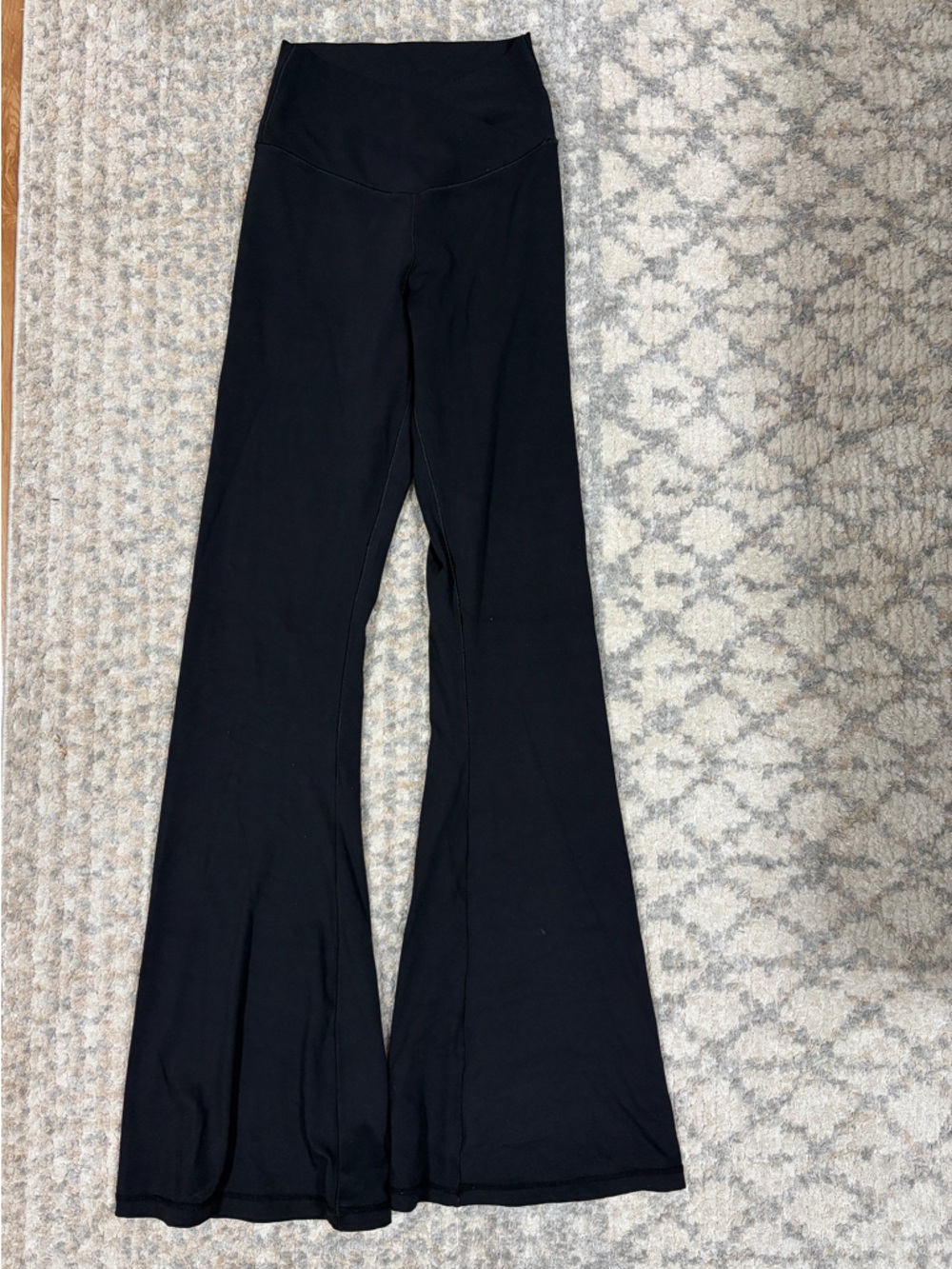 High-Waist Black Flare Leggings for Women